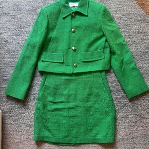Aritzia Vibrant Green Textured Suit